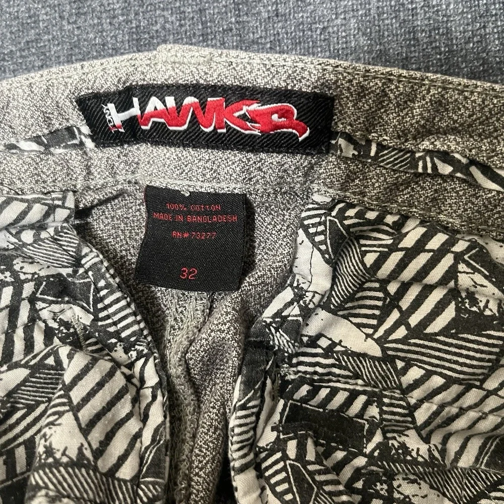 Tony Hawk Mens Shorts Size 32 Gray Heather Chino Walk Shorts Skateboard Y2K